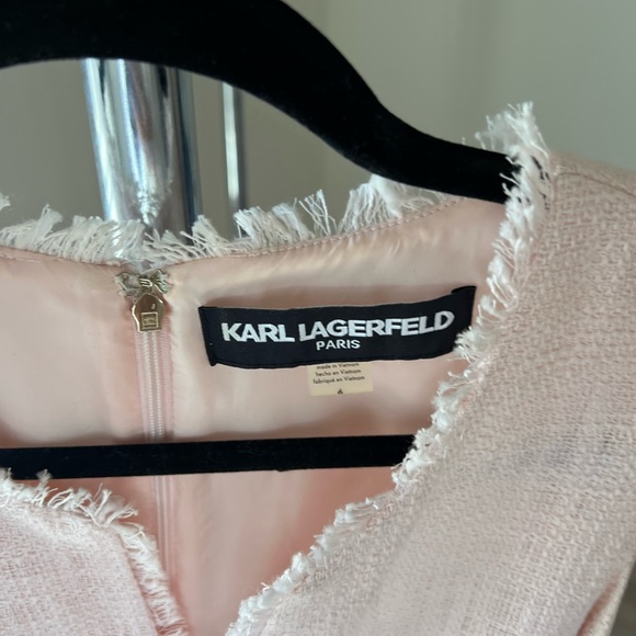 KARL LAGERFELD women's classic mini dress with ruffles Size 6 - Picture 6 of 7